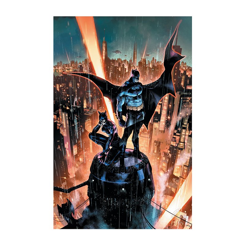 Batman & Catwoman - Fine Art Print - Sideshow Collectibles - Zombie