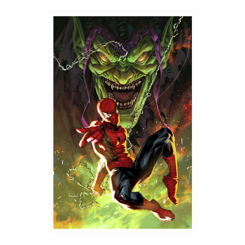 Spider-Man vs Green Goblin - Unframed Art Print - Sideshow Collectibles - Zombie
