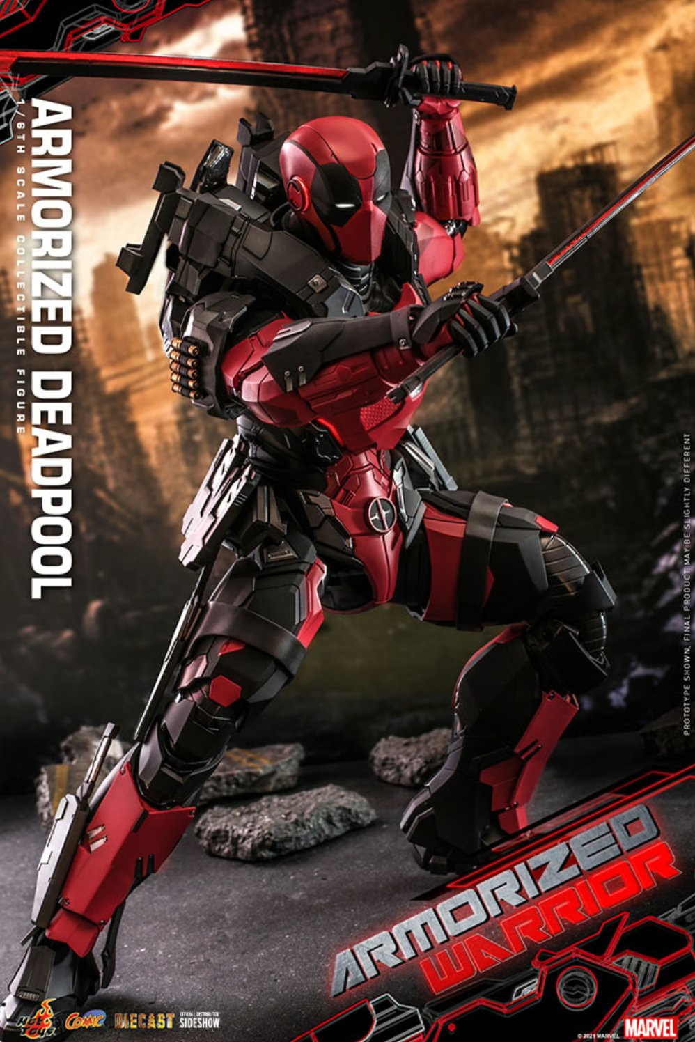 Armorized Deadpool Sixth Scale Collectible Figure by Hot Toys | Sideshow Collectibles - Zombie