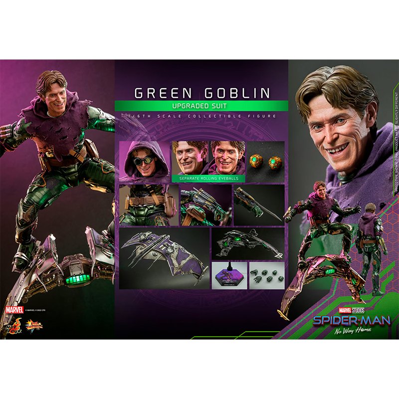 Hot Toys Green Goblin Upgraded Suit - Spider-Man: No Way Home | Zombie.co.uk - Zombie