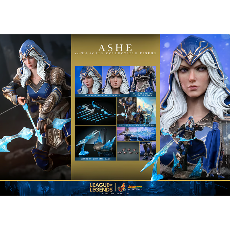 Buy 1:6 Ashe - League of Legends Action Figure - Hot Toys for sale UK - zombie.co.uk
