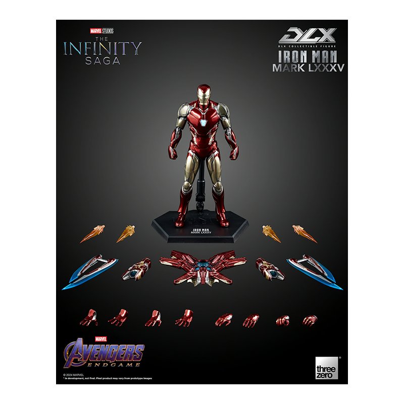 1:12 Infinity Saga DLX Iron Man Mark 85 - Threezero (Pre Order Due:Q3 2024) - Zombie