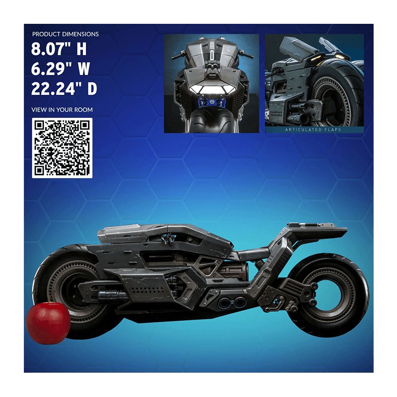 1:6 Batcycle – The Flash - Hot Toys (Pre Order Due:Q4 2024) - Zombie
