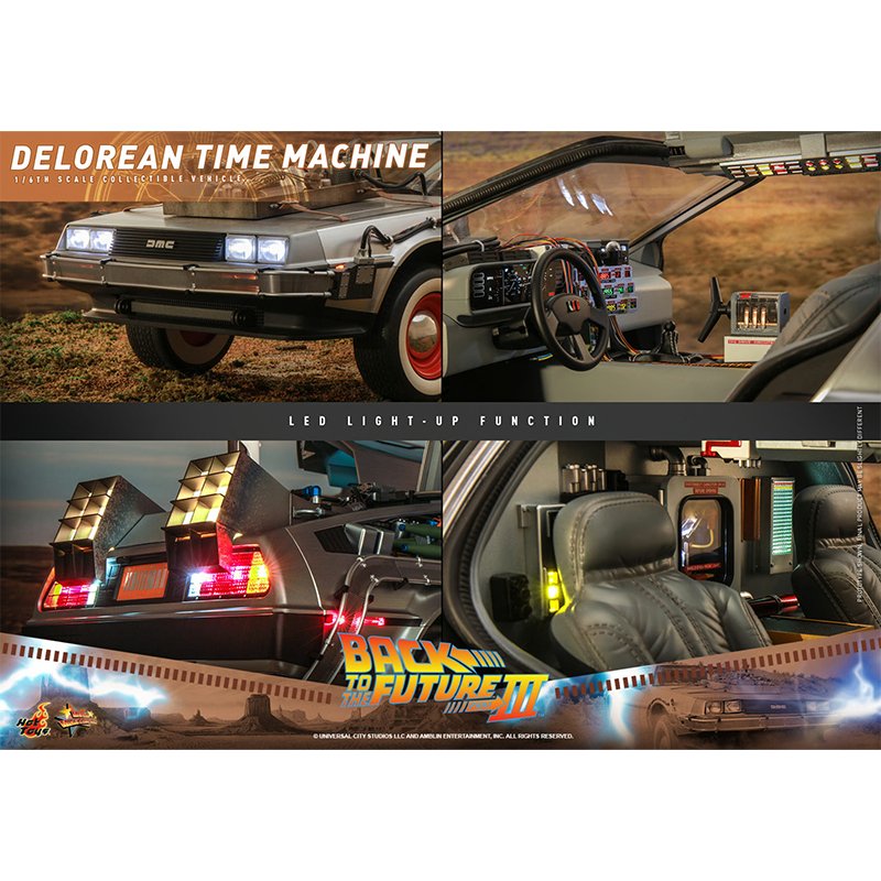 1:6 DeLorean Time Machine - Back to the Future III - Hot Toys (Pre Order Due:Q2 2025) - Zombie