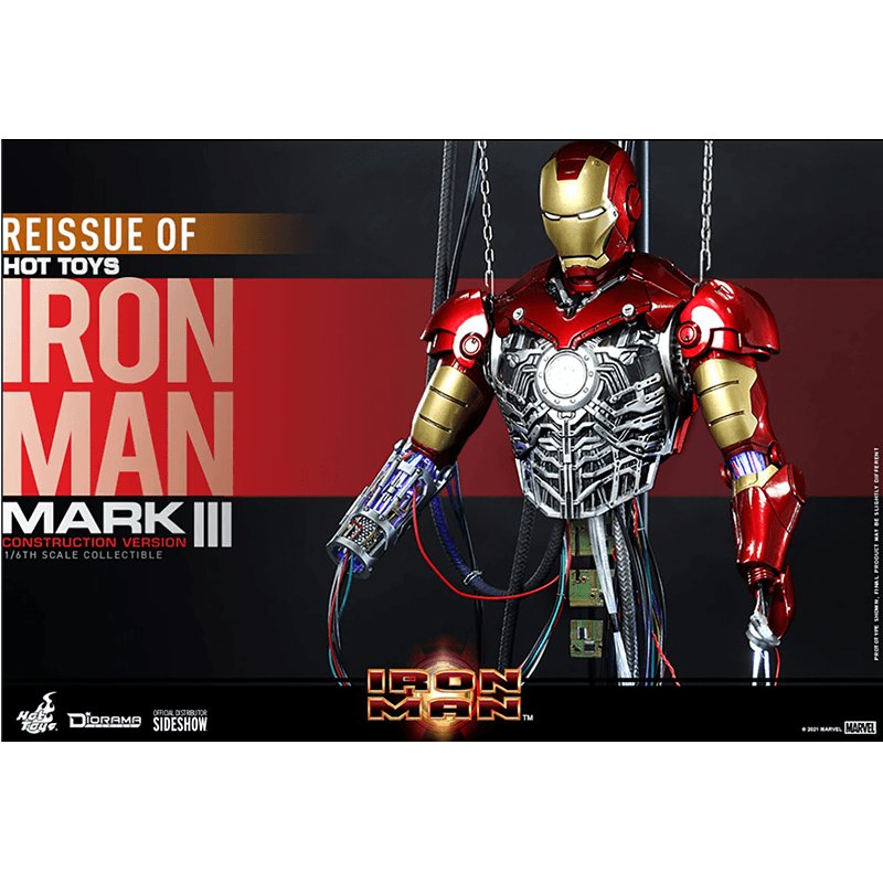 1:6 Iron Man Mark III (Construction Version) - Hot Toys - Zombie