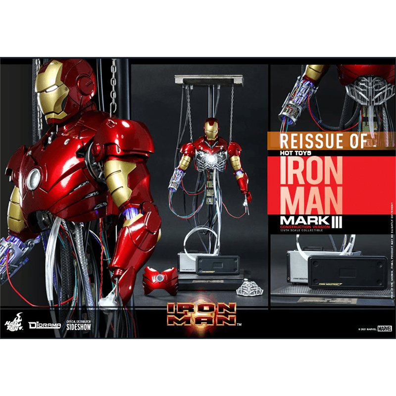 1:6 Iron Man Mark III (Construction Version) - Hot Toys - Zombie