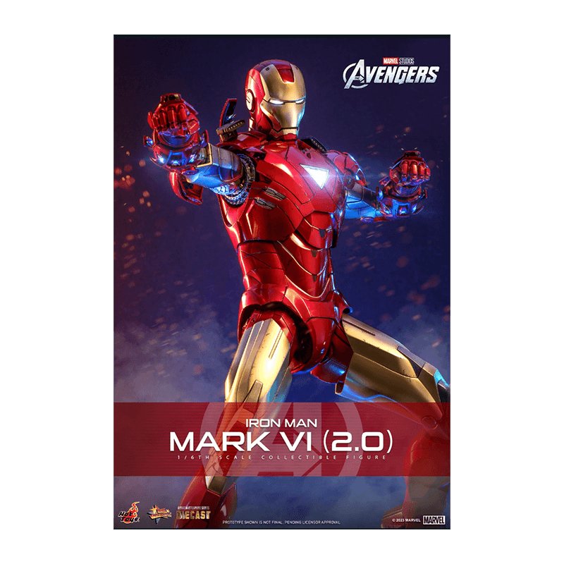 1:6 Iron Man Mark VI (2.0) DIECAST - Hot Toys (Pre Order Due:Q2 2024) - Zombie