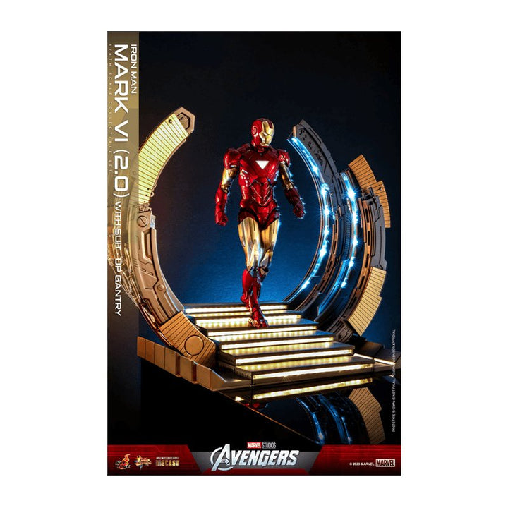 1:6 Iron Man Mark VI (2.0) With Suit Up Gantry - Hot Toys (Pre Order Due:Q1 2024) - Zombie