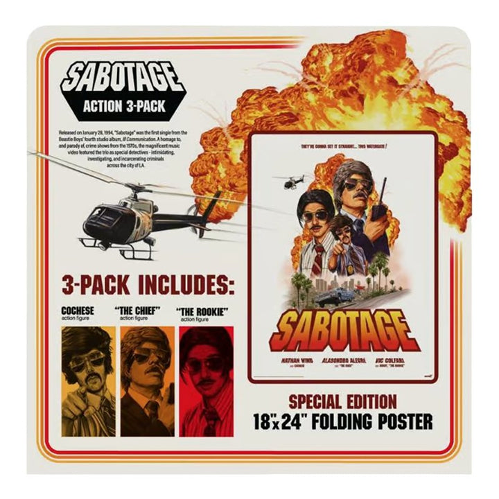 Beastie Boys - Sabotage ReAction Figures 3 Pack - Super7 - Zombie