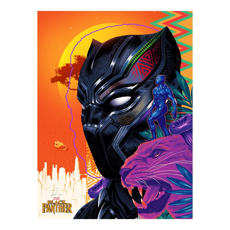 Black Panther: Long Live The King - Unframed Art Print - Sideshow Collectibles - Zombie