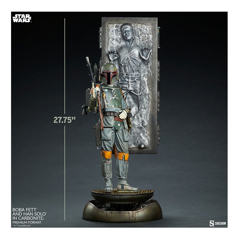 Boba Fett and Han Solo in Carbonite Premium Format - Sideshow Collectibles (Pre Order Due:Q2 2024) - Zombie