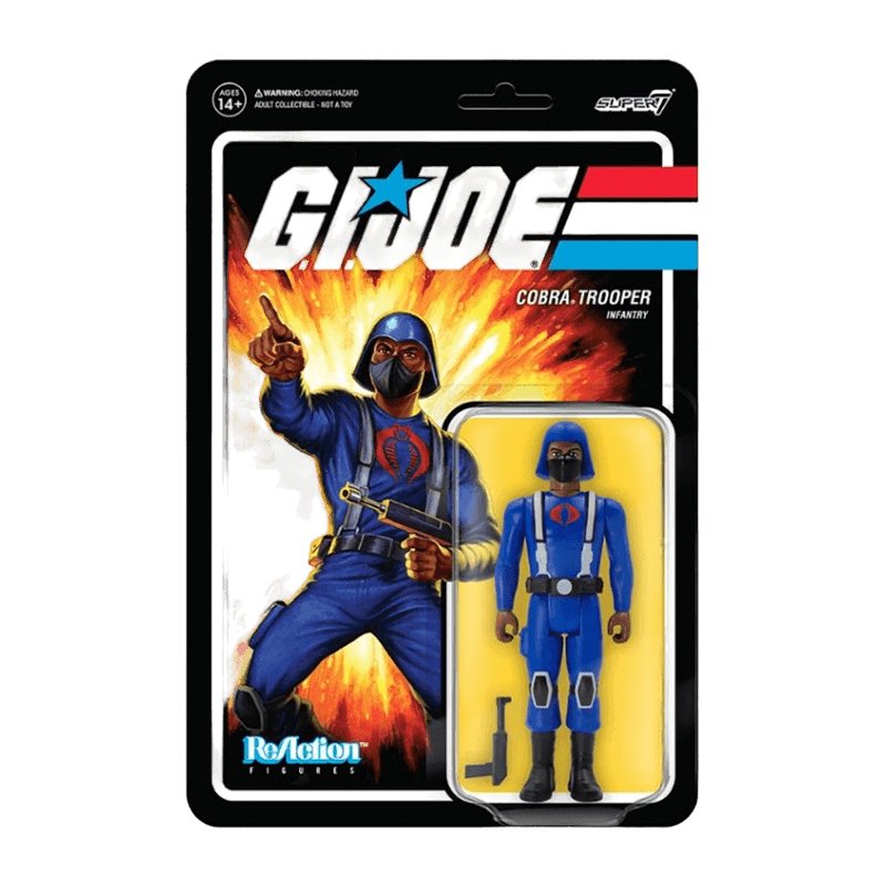 G.I. JOE ReAction Wave 1 - Cobra Trooper H-BACK (Brown) - Zombie