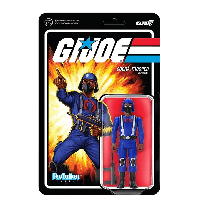 G.I. JOE ReAction Wave 1 - Cobra Trooper Y-BACK - Zombie