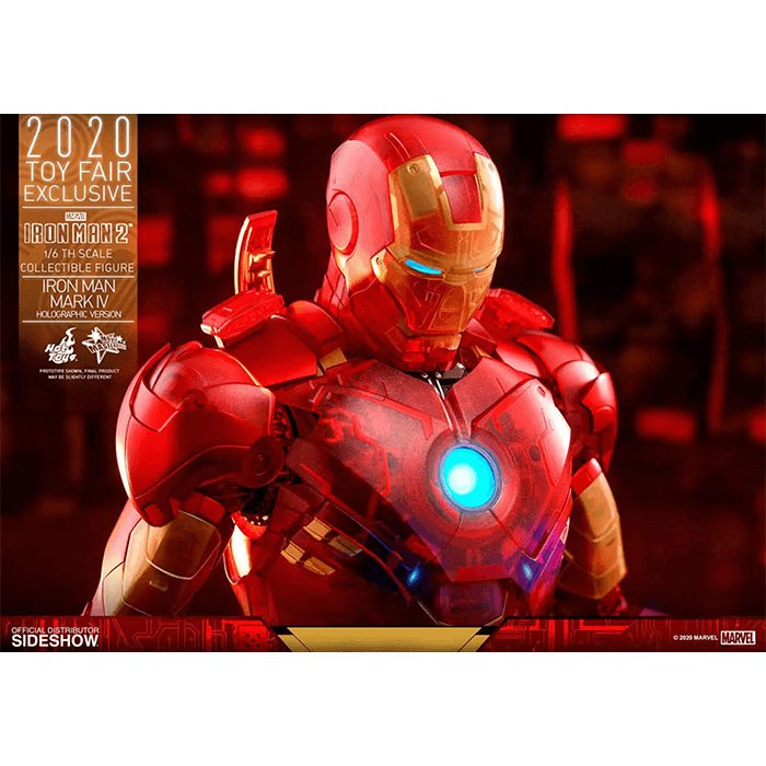 Hot Toys Marvel Iron Man 2 Mark IV (Holographic Version) Toy Fair Exclusive Action Figure 30cm - Zombie