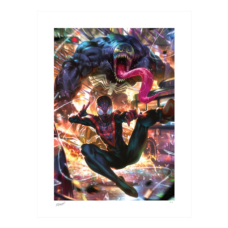 Miles Morales: Spider-Man - Unframed Art Print - Sideshow Collectibles - Zombie