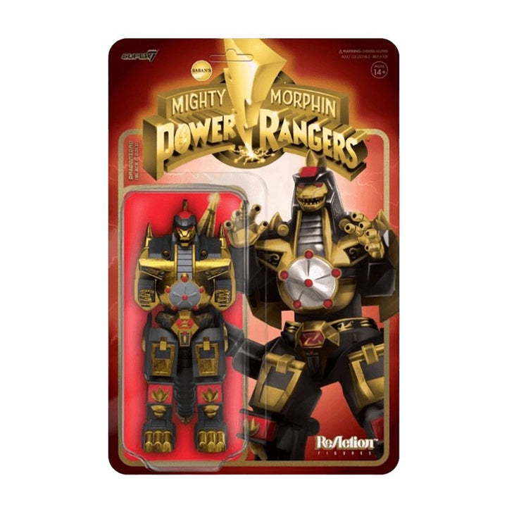 Power Rangers Dragonzord Black and Gold ReAction Figure - Zombie