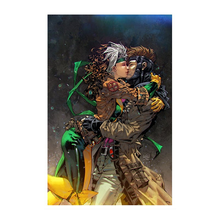 Rogue & Gambit - Unframed Art Print - Sideshow Collectibles - Zombie