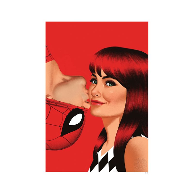 Spider-Man & Mary Jane - Unframed Art Print - Sideshow Collectibles - Zombie