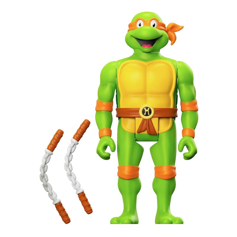 Teenage Mutant Ninja Turtles - Michelangelo Cartoon ReAction Figure - Zombie