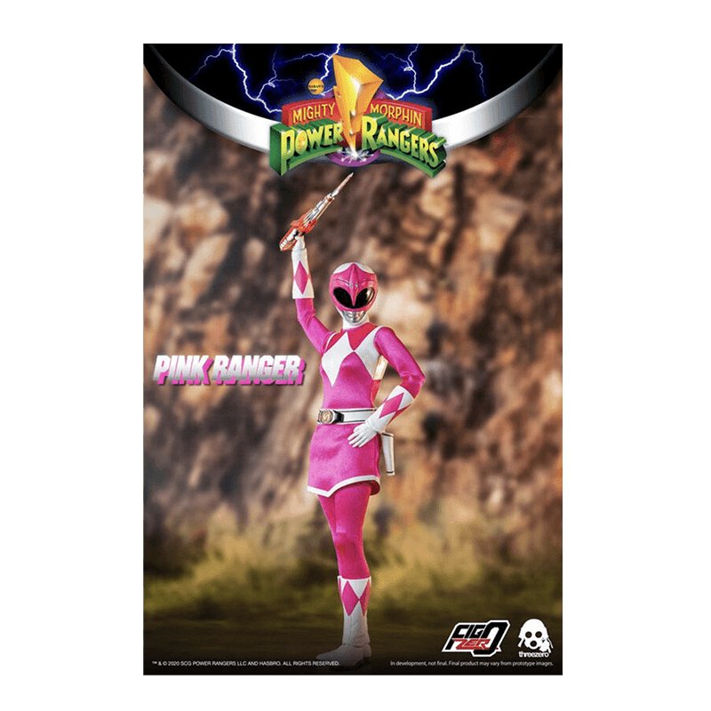 Threezero Mighty Morphin Power Rangers FigZero Pink Ranger 1-6 Action Figure - Zombie