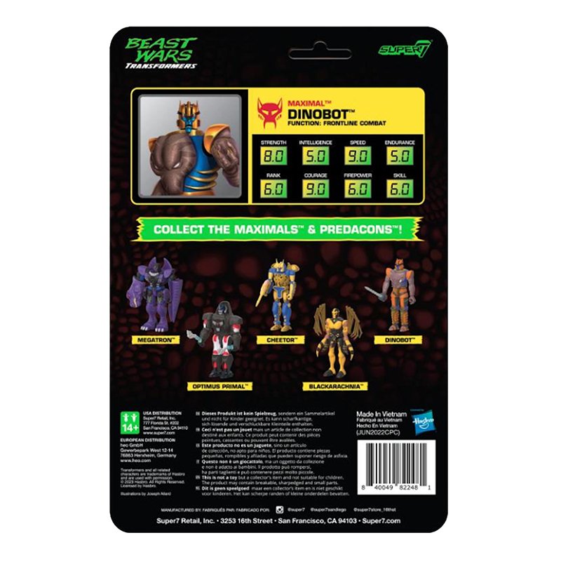 Transformers ReAction W7 - Beast Wars Dinobot - Zombie