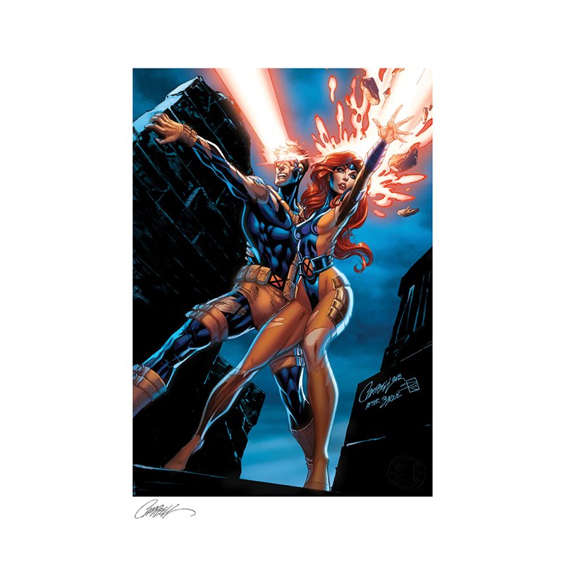 Uncanny X-Men: Cyclops & Jean Grey - Unframed Art Prints - Sideshow Collectibles - Zombie